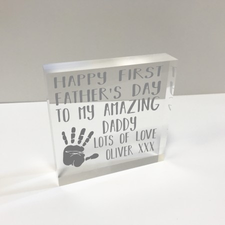 4x4 Glass Token - First Father's Day